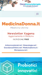 Mobile Screenshot of medicinadonna.it